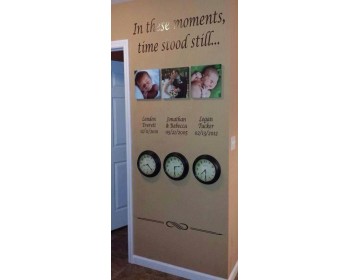 In These Moments Time Stood Still Wall Decal Art Family Names Dates In These Moments Time Stood Still Wall Decal Art Family Names Dates